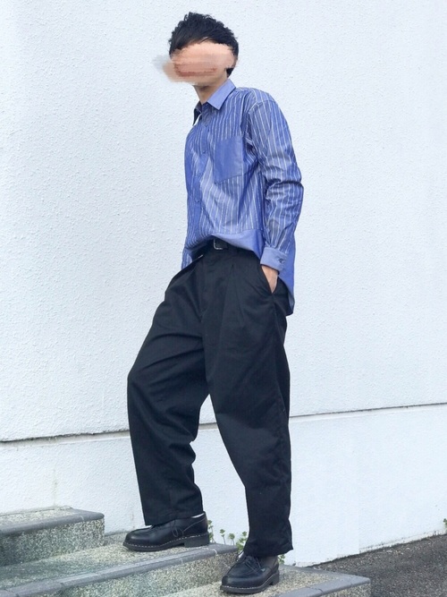 にっしーのクロスタックワイドパンツを使ったコーディネート