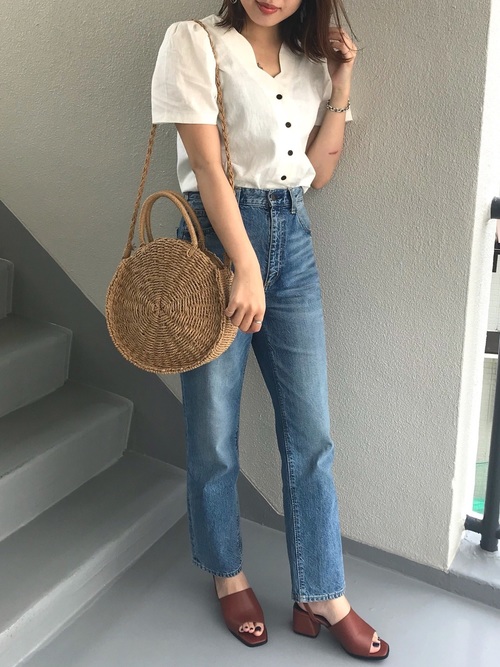 M.mのジーンズを使ったコーディネート