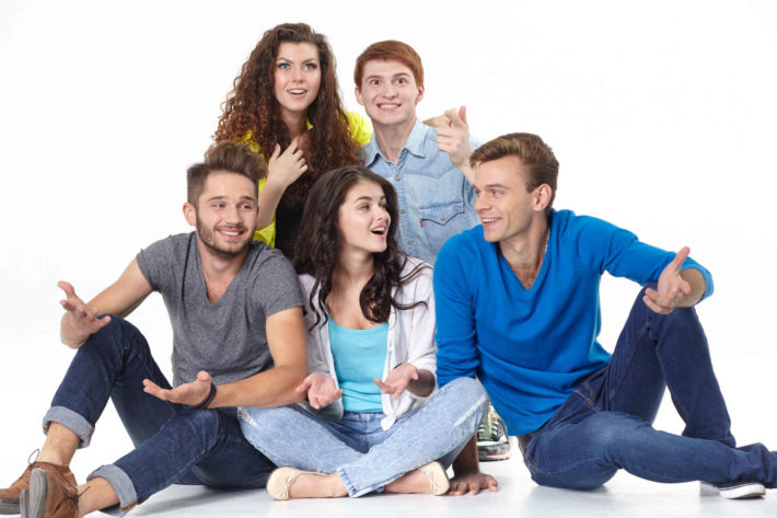 外国人の仲良しパーティー